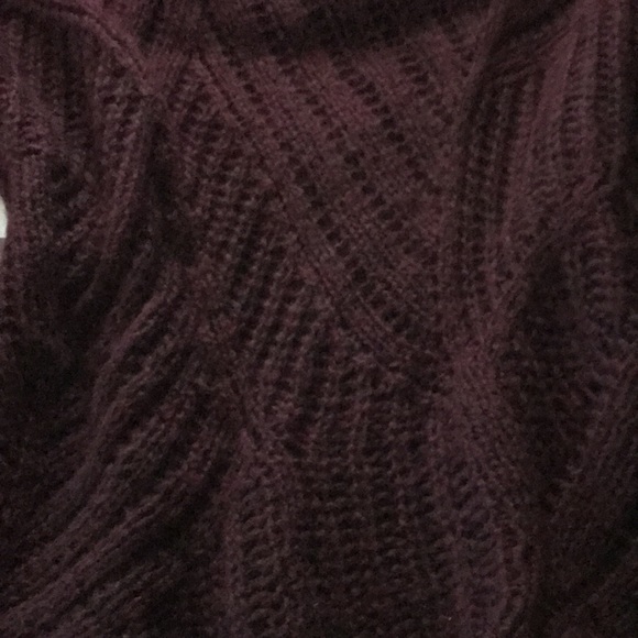 EILEEN FISHER Soft KNIT Wine Burgundy COWL NECK Sweater Sz XL - Picture 8 of 11